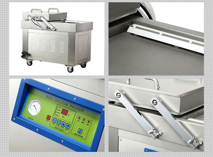 鹵牛肉真空包裝機，熟食雙室真空機