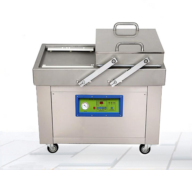 鹵牛肉真空包裝機，熟食雙室真空機
